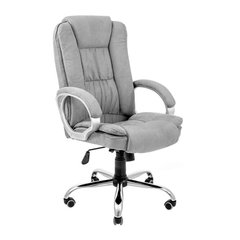 Крісло Каліфорнія Ю, Бонд Грей 16 - ХРОМ / М-1