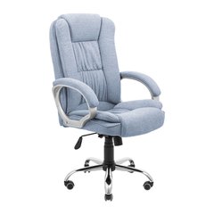 Крісло Каліфорнія Ю, Меджик Грей Блу - ХРОМ / М-2